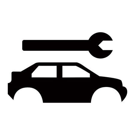 Car service - broken auto repair iconのイラスト素材