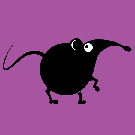 Mouse sign funny vectorのイラスト素材