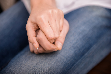 Image of couple are holding hands. Concept of love.の写真素材