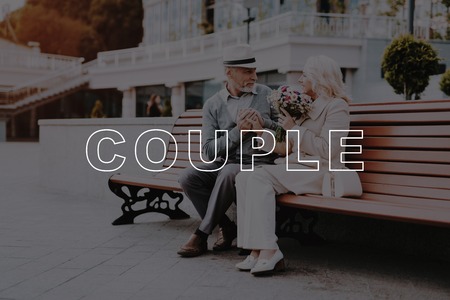 Two Pensioners. Sit.の写真素材