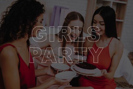 Girls in Dress. Celebrating Women's Day. March 8. Smiling Girls. Surprised Women. Happy Women. Happy Emotions. Women Spend Good Time.の写真素材