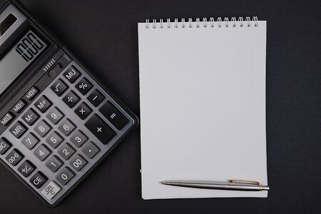 Office desk table of Business workplace and business objectsの写真素材