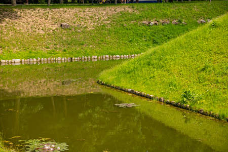 Travel and tourist destination concepts. The famous Nesvizh as a deep example of the medieval heritage and residence of the Radziwill family.の写真素材