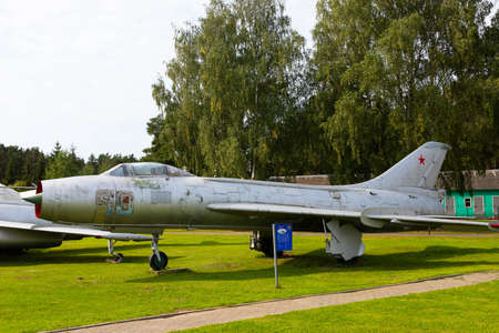Minsk, Belarus - September 20, 2020: old, decommissioned Soviet military aircraft