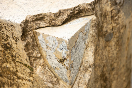 Texture, background of natural stone. Natural color.の写真素材