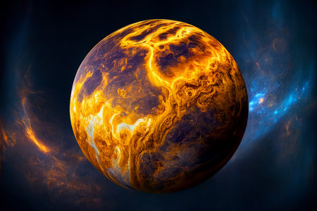 Venus, planet in the solar system.の素材