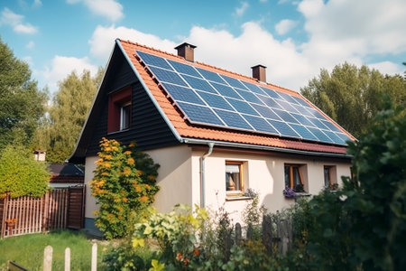Smart House, the roof of the house from solar panels.