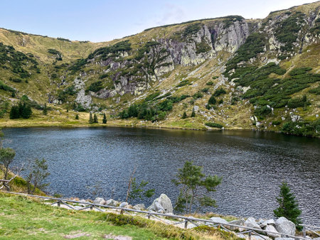 Mountain lake in Poland, mountain landscapeの写真素材