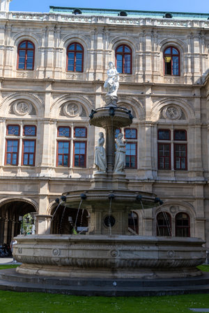 Vienna, Austria April 30, 2025. Opera House. Facades of historical buildings Austria, Viennaの写真素材