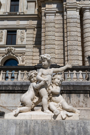 Facades of historical buildings Austria, Viennaの写真素材