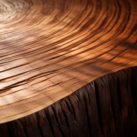Top view of wood for background, dark wooden surface with natural pattern and color, abstract backgroundの素材