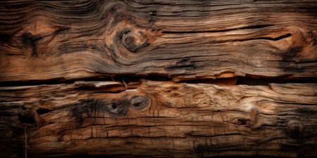 Top view of wooden plank for background, dark wooden surface with natural pattern and color, abstract backgroundの素材