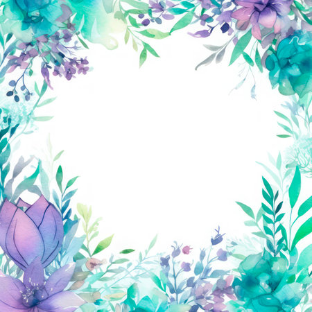 Photo frame of flowers. Wedding concept with flowers. For the design of greeting cards or invitations.の素材