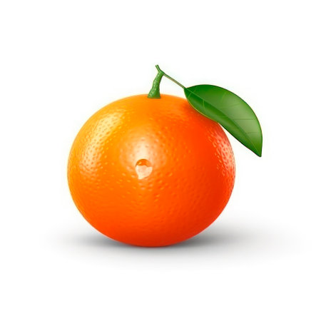orange apple isolated on white backgroundの素材