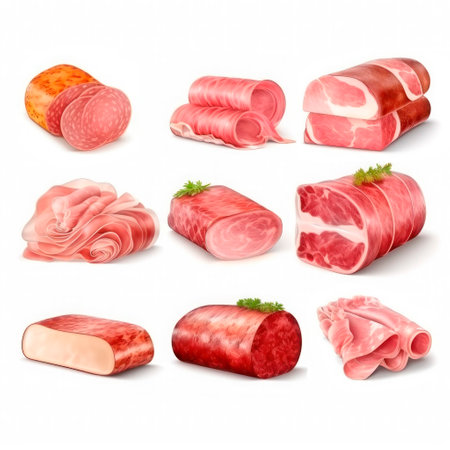Meat dishes icons setの素材