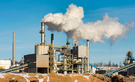 wood processing plant. furniture production. industry. environmental problems in the world....