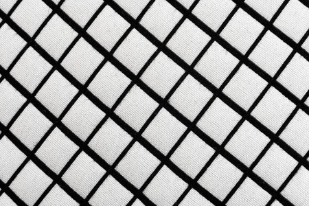 Plaid material. Texture or background of checkered fabric. Canvas. patternの写真素材