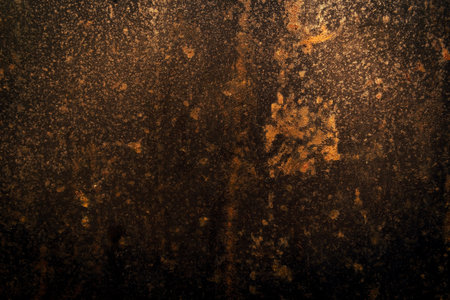 Texture of rusty metal. Metal background with corrosion and scratches. Gradient on metal textureの写真素材
