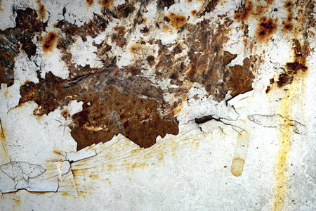 Texture of rusty metal. Metal background with corrosion and scratches. Gradient on metal texture