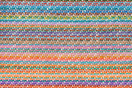 Fabric with straight colored lines made of organic cotton. material. Textile. Canvasの写真素材