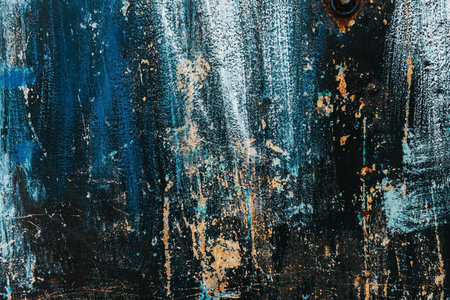 Cracked paint on metal surface. metal texture with rustの写真素材