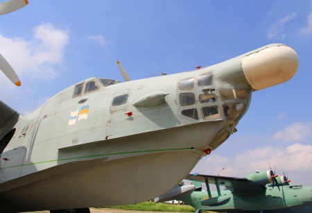 KYIV, UKRAINE- MAY 16: Beriev Be-12 Mail Soviet turboprop anti-submarine aircraft at State Aviation...