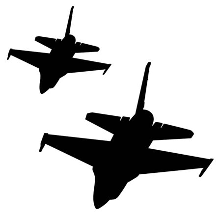 Airstrike. Vector fightersのイラスト素材
