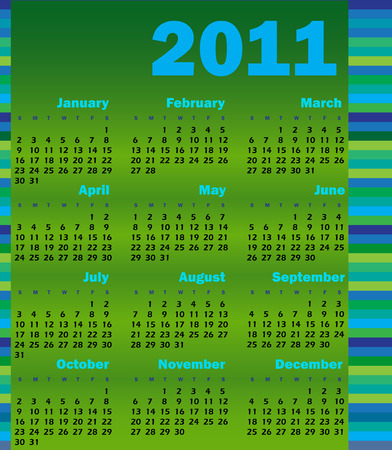 calendar for 2011のイラスト素材