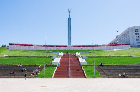 Monument of Glory with the bannerのeditorial素材