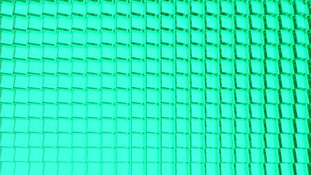 Abstract green cubic background. Wallpaper for desktop or decoration.の写真素材