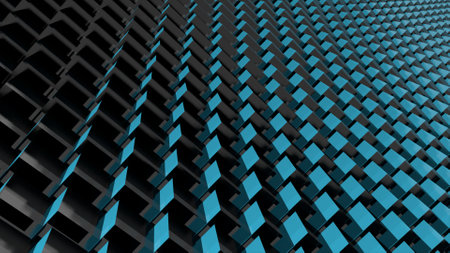 Black-blue abstract background from planes.の写真素材