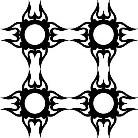 Abstract pattern in the form of a tattoo. Ornament. design.の写真素材