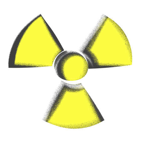 Stylized sign of radiation.の写真素材