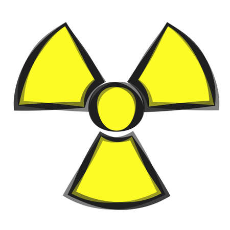 Stylized sign of radiation.の写真素材