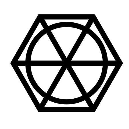 Hexagonal geometric pattern. Graphic image.の写真素材