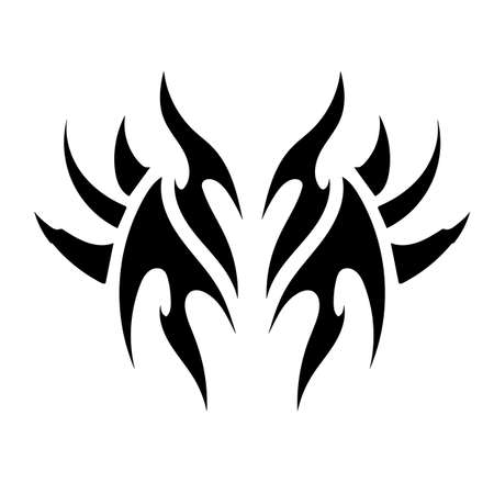 Abstation in the form of a tattoo or for engraving. Decor and decoration. Rendering.の写真素材