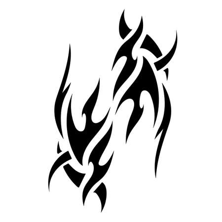 Abstation in the form of a tattoo or for engraving. Decor and decoration. Rendering.の写真素材