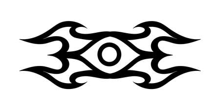 Abstation in the form of a tattoo or for engraving. Decor and decoration. Rendering.の写真素材