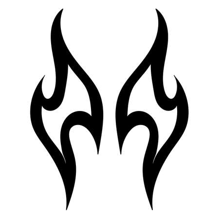 Abstation in the form of a tattoo or for engraving. Decor and decoration. Rendering.の写真素材