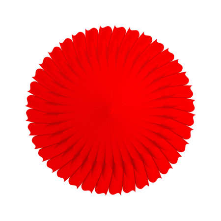Red circular pattern. Decoration or decor.の写真素材