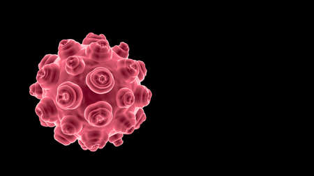3d rendering bacteria or virus. Biological weapons.の写真素材