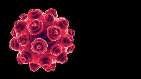 3d rendering bacteria or virus. Biological weapons.の写真素材