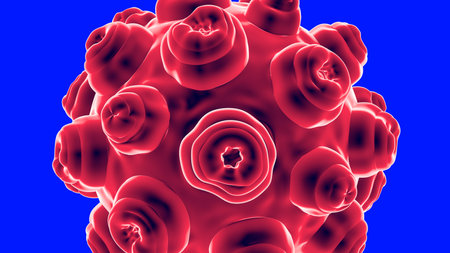 3d rendering bacteria or virus. Biological weapons.の写真素材