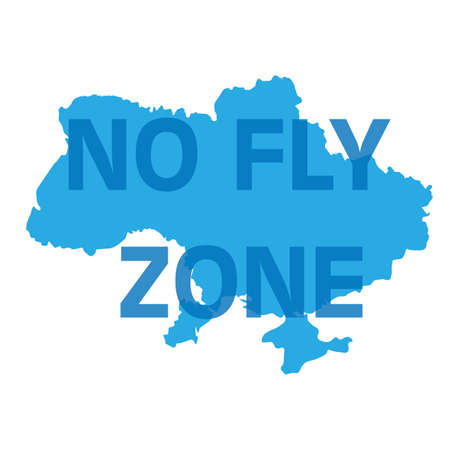 Non-flying zone on the background of the map of Ukraine. no war.の写真素材