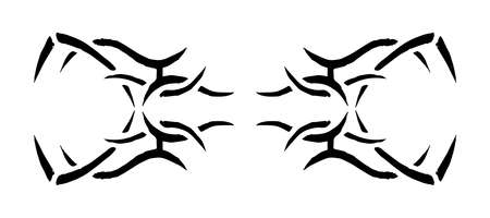 Abstract intertwined tattoo. Decoration and decor.の写真素材
