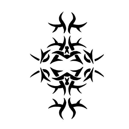 Abstract drawing in the form of a tattoo. Decoration and decor.の写真素材