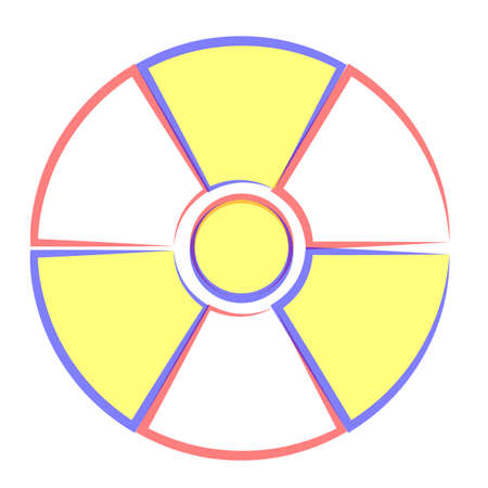Nuclear danger sign. radioactivity. Danger weapons.の写真素材