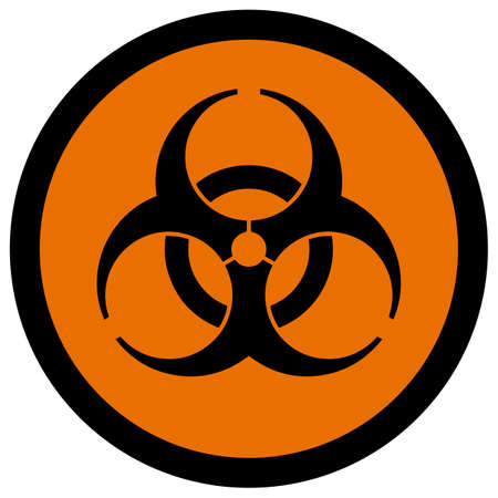 Biohazard signs with circular text.の写真素材