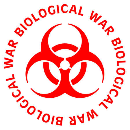 Biohazard signs with circular text.の写真素材