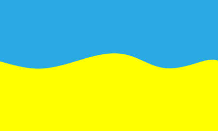 National flag of Ukraine. freedom and honor.の写真素材